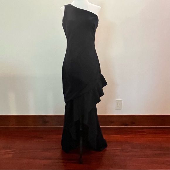 Vince Camuto Long Dark Navy Dress - Size 6 - Picture 1 of 4